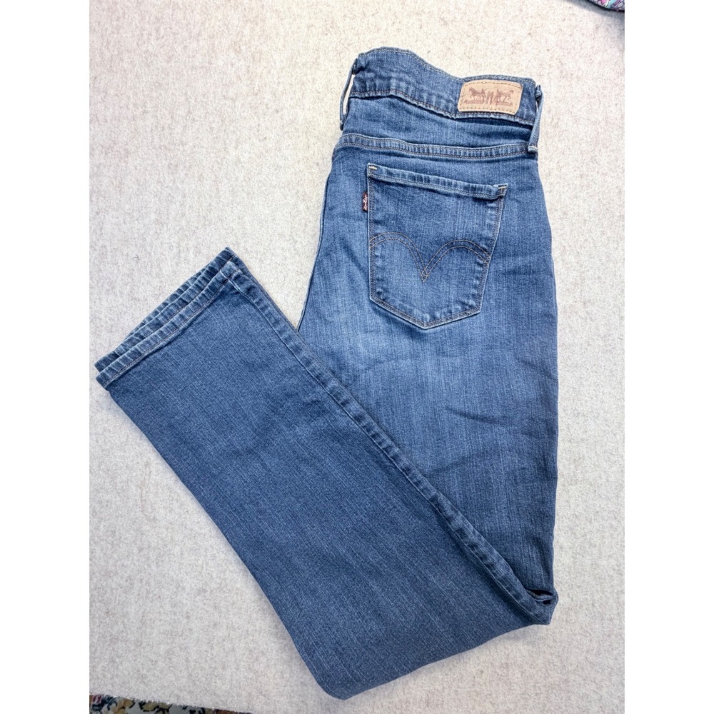 Levi's 505 Straight Leg Jeans Women 10M Blue Medium Wash Denim W32x31